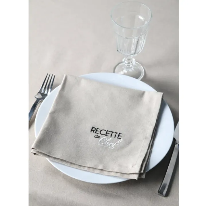 Duo de serviettes de tables bicolores