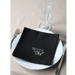 Duo de serviettes de tables bicolores