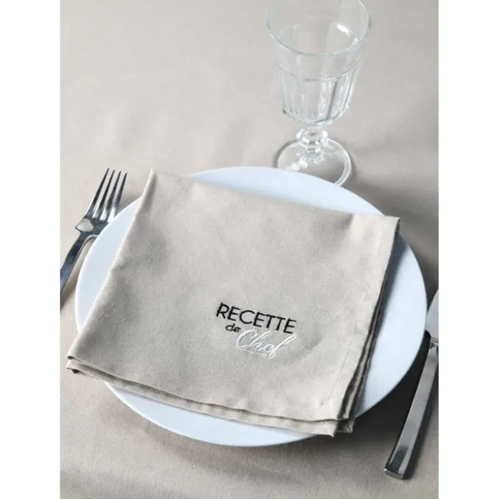 Duo de serviettes de tables bicolores