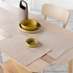 Duo de sets de table à motifs géométriques