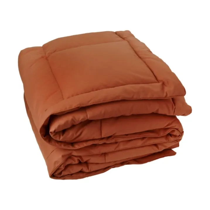 Edredon ou couvre-lit matelassé peau de pêche Oekotex