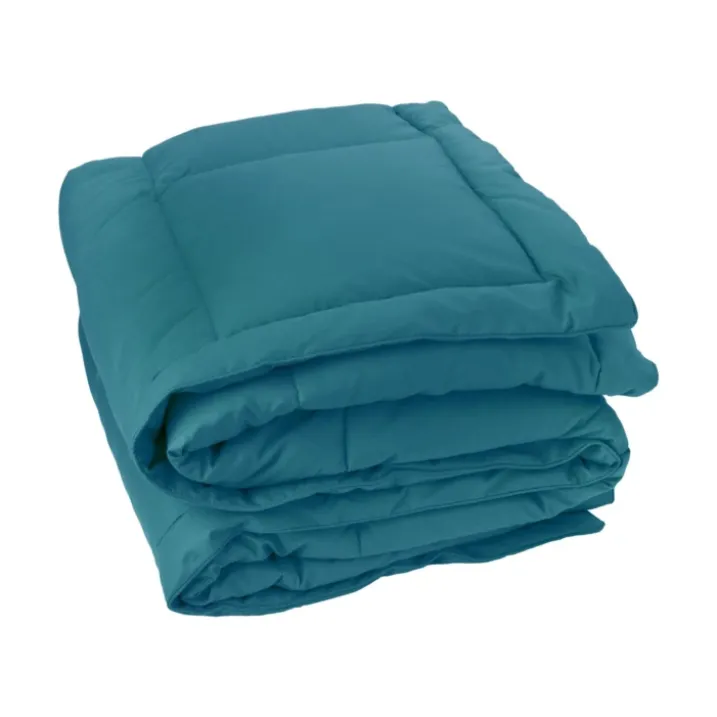 Edredon ou couvre-lit matelassé peau de pêche Oekotex