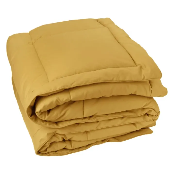 Edredon ou couvre-lit matelassé peau de pêche Oekotex
