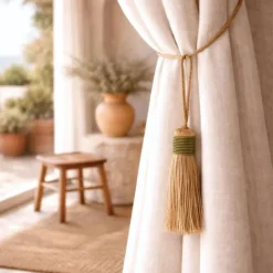 Embrasse pompon naturel