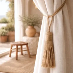 Embrasse pompon naturel