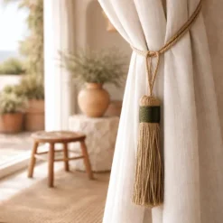 Embrasse pompon naturel