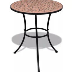 Ensemble bistro 3 à carreaux en céramique