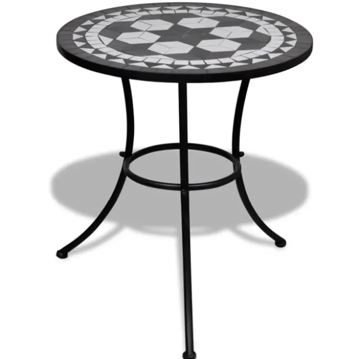 Ensemble bistro 3 à carreaux en céramique