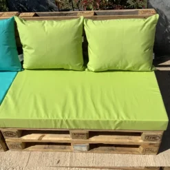 Ensemble de coussins palette en tissus téflon supérieur