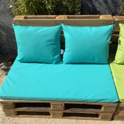 Ensemble de coussins palette en tissus téflon supérieur