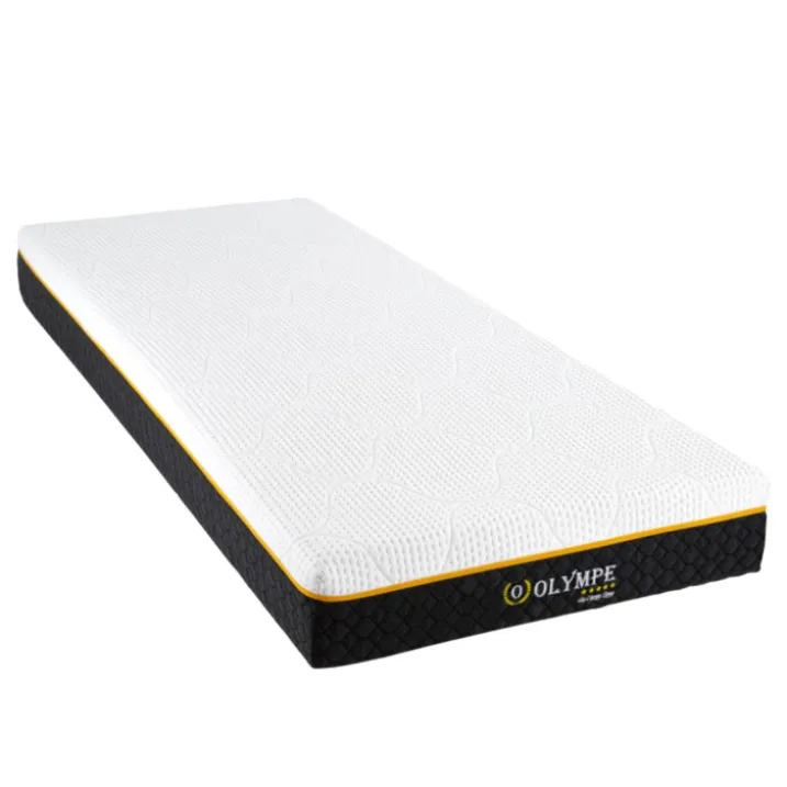 Ensemble matelas à mémoire de forme ferme + sommier en bois