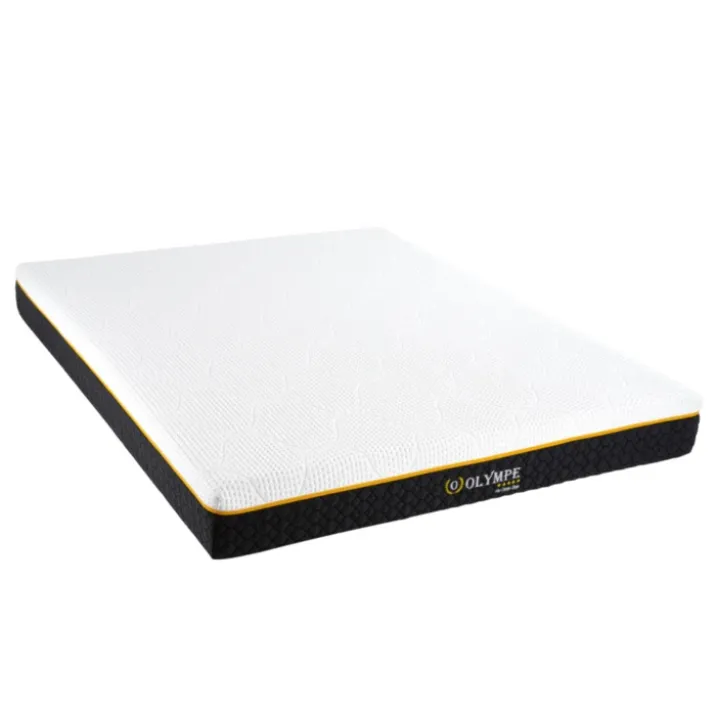 Ensemble matelas à mémoire de forme ferme + sommier en bois