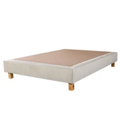 Ensemble matelas mousse 20 cm et sommier beige