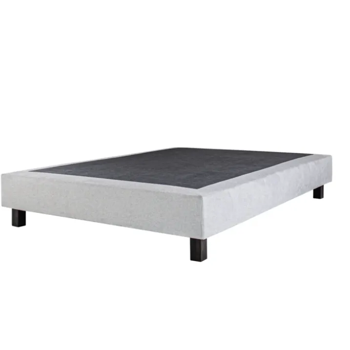 Ensemble matelas mousse 20 cm et sommier gris
