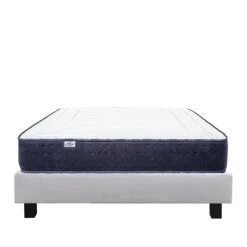 Ensemble matelas mousse 24 cm et sommier gris