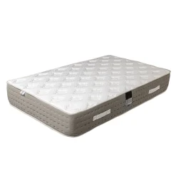 Ensemble matelas ressorts ensachés 26 cm et sommier beige