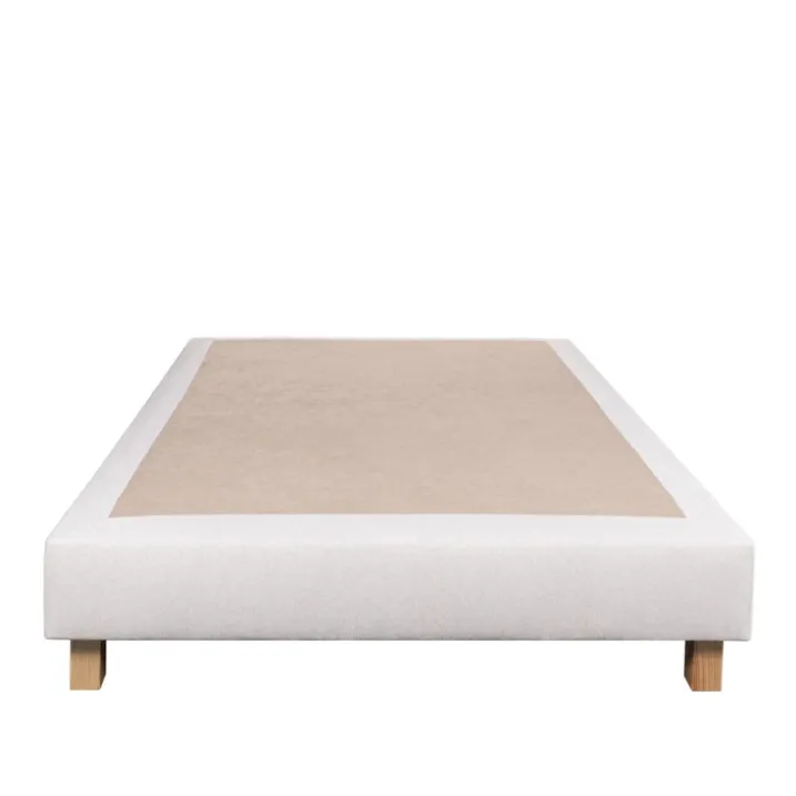 Ensemble matelas ressorts ensachés 26 cm et sommier beige