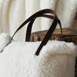 Ensemble plaid et sac Sherpa