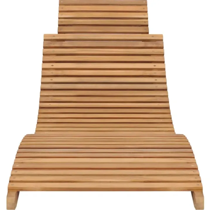 Ensemble transats et table en teck