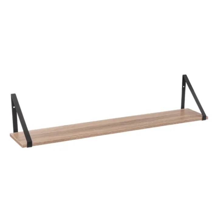 Etagère bois avec équerres métal à fixer