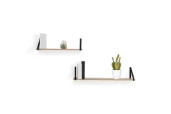 Etagère bois avec équerres métal à fixer