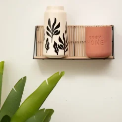 Etagère corde et métal