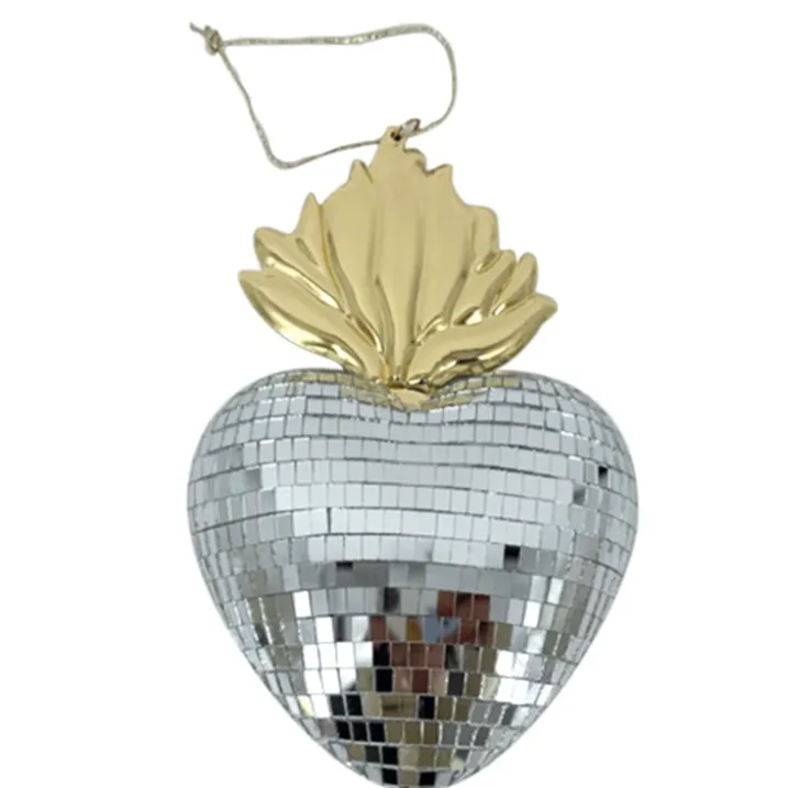 Ex-voto décoratif en forme de cœur disco