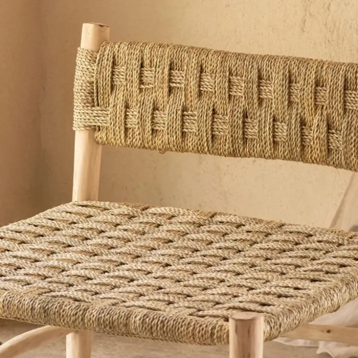Fauteuil bas bois organique