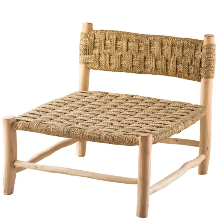 Fauteuil bas bois organique