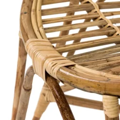 Fauteuil de jardin rond en rotin tressé