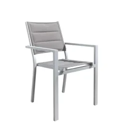 Fauteuil empilable en textilène