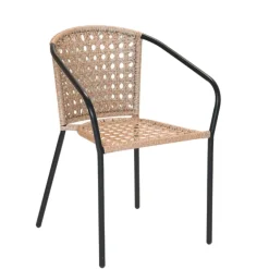 Fauteuil en résine tressée façon cannage