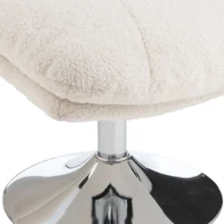 Fauteuil relax et repose pied effet velours texturé