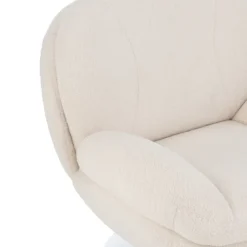 Fauteuil relax et repose pied effet velours texturé