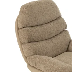 Fauteuil relax pivotant et repose pied