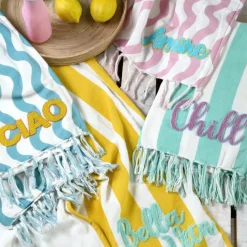 Fouta doublée éponge "Amore"