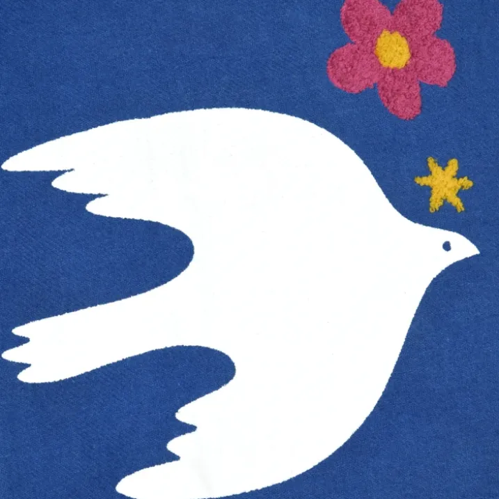 Fouta légère motif oiseau