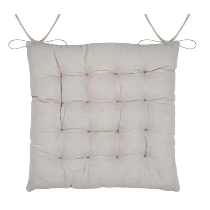 Galette de chaise coeurs esprit chalet en coton