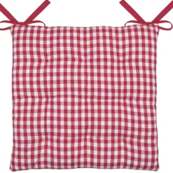 Galette de chaise double face à 9 points en polycoton