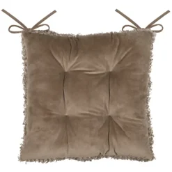 Galette de chaise effet bouclette
