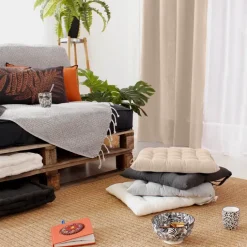 Galette de chaise en coton recyclé
