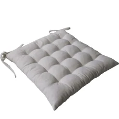 Galette de chaise en coton recyclé