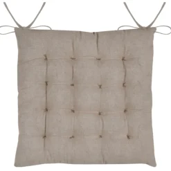 Galette de chaise feuillage doré pour intérieur chic