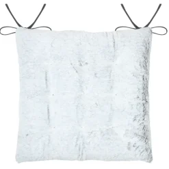 Galette de chaise imitation fourrure