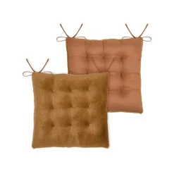 Galette de chaise imitation fourrure