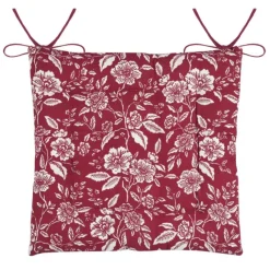Galette de chaise motif fleurs