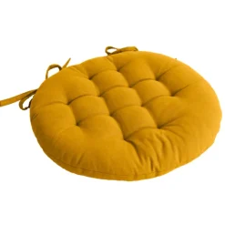 Galette de chaise piquée et ronde