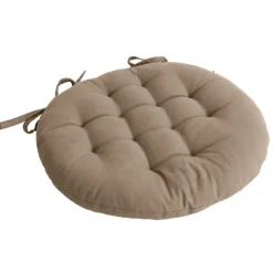 Galette de chaise piquée et ronde
