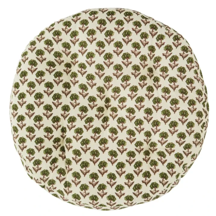 Galette de chaise ronde 100% coton végétal MADAM STOLTZ