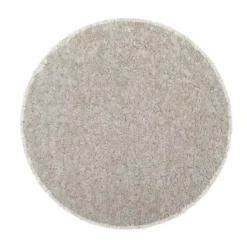 Galette de chaise ronde en tissu bouclette